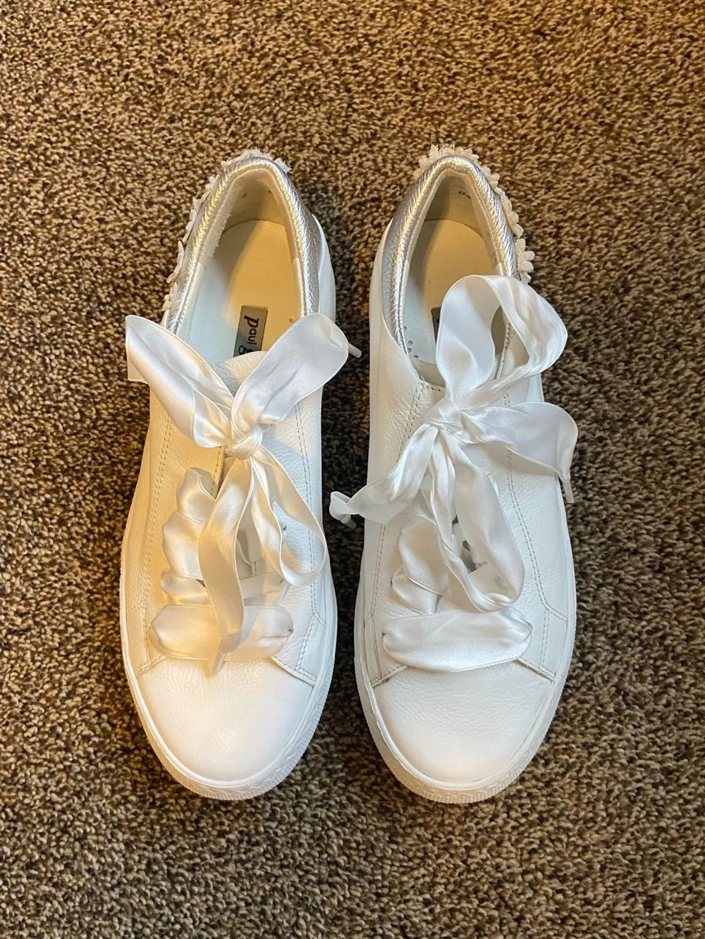 Paul Green Serena Floral Embellished Sneakers UK4/US6.5